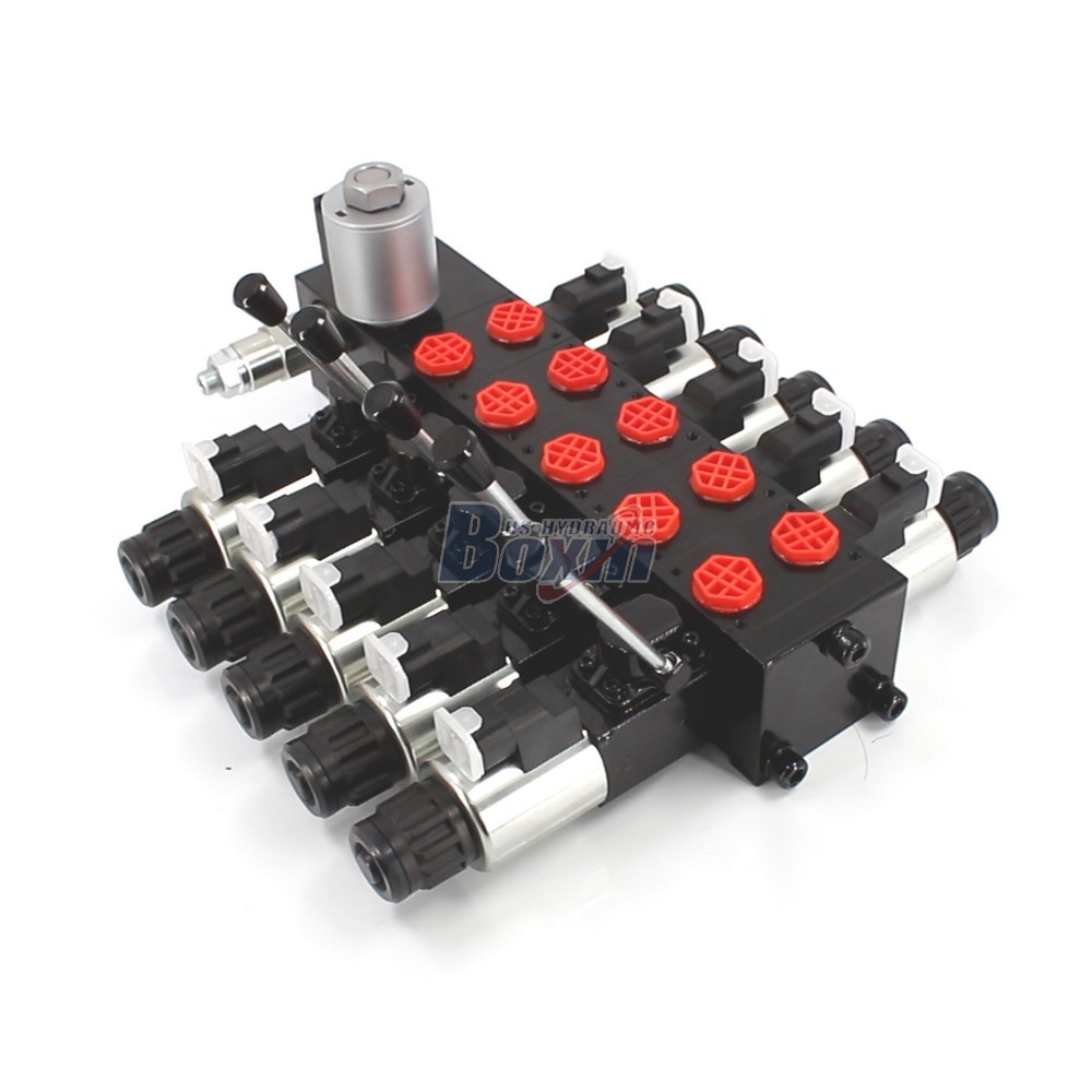 DCV56 Series 5 Spool Solenoid Controlled Sectional Valve main image